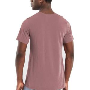 T-shirt pour vêtements pour hommes T-shirts pour hommes en coton col rond manches courtes chemises d'été surdimensionnées unies nouveauté Service OEM - Product Image 4