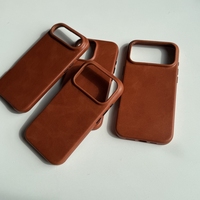 Étui de téléphone portable de luxe en cuir de vachette huilé avec cadre de caméra magnétique surélevé, antichoc, multicolores, pour iPhone 17 Pro Max et 7 Plus