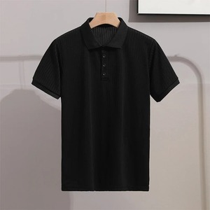 Golf pour hommes vierge de haute qualité sur mesure en gros pour les chemises Logo personnalisé à manches courtes col roulé pur coton - Product Image 2