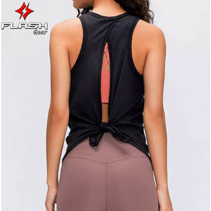 Femmes cravate débardeur gilet beurre doux confortable Gym Fitness et Yoga entraînement porter mode de vie actif grande taille entraînement - Product Image 4