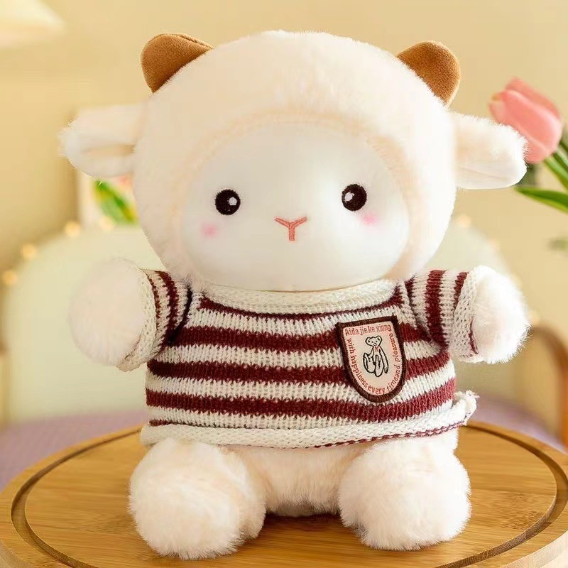 23cm Cute Little Lamb Sheep Plush Stuffed Toy Soft and Comfortable