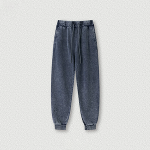 High Quality Vintage Loose Men's Trendy Brand Sweatpants Oversize Mid-Waist Casual Style <b>Drawstring</b> Sweatpants - Product Image 4