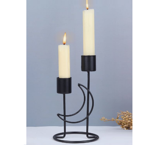 Portavelas decorativo de mesa de Metal de hierro único de alta venta otros portavelas soporte de vela hecho a mano para evento en casa - Product Image 5