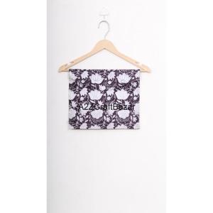 Ensemble de pyjama pour femmes en coton 100% pur, élégant, à motifs floraux imprimés en bloc, manches courtes, col en V, fermeture à cordon de serrage doux - Product Image 6