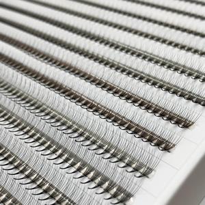 Extensiones de pestañas estrechas prefabricadas ultraligeras 20D, ventiladores de pestañas rizadas estables, OEM, ODM, precio barato, nueva llegada, caja de 20 líneas - Product Image 4