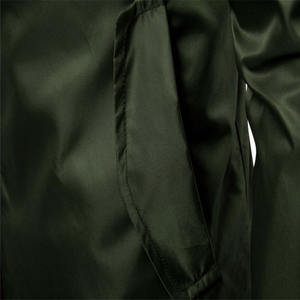 Blouson aviateur en laine avec logo personnalisé pour hommes style universitaire de baseball universitaire avec col montant Service OEM fini pour uniformes scolaires - Product Image 3