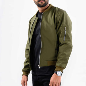 Blouson aviateur personnalisé pour hommes vente en gros OEM ODM Streetwear léger Varsity Baseball veste à fermeture éclair vêtements d'extérieur décontractés à la mode pour l'hiver - Product Image 3