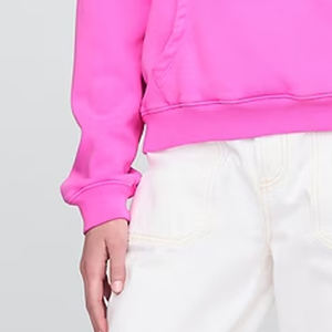 เสื้อฮู้ดผู้หญิงแบบเรียบง่าย แขนยาว ผลิตจากโรงงาน พร้อมโลโก้สั่งทำและฮู้ดสวมใส่สบายสำหรับฤดูหนาว - Product Image 3