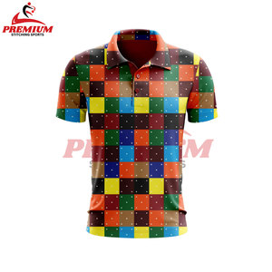Camisa Polo de Golf Sublimada para Hombre, Camisa de Manga Corta con Estampado de Cuello que Absorbe La Humedad para Golf y Ropa Casual - Product Image 4