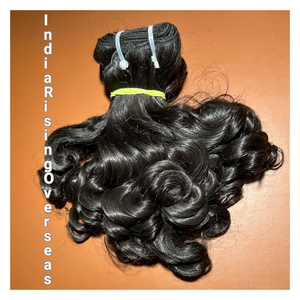ผมต่อแบบเวอร์จินอินเดียนเรมี่ เนื้อผมแบบซิลค์ บouncy wave  แบบดิบจากวัด  นุ่มเป็นธรรมชาติ ไม่ผ่านการแปรรูป: ไม่ใช่แบบถาวร - Product Image 2