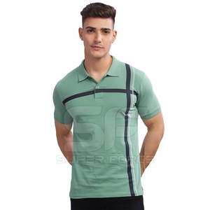 Venta al por mayor hombres Polo camiseta logotipo personalizado impreso Casual verano traje algodón camiseta hombres Polo camiseta elegante - Product Image 1