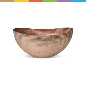 Top Choice Copper Carved <b>Serving</b> <b>Bowl</b> Modern Classic Elegant Decorative Use Salad Fruit Everyday Kitchen Table Presentation Best - Product Image 5