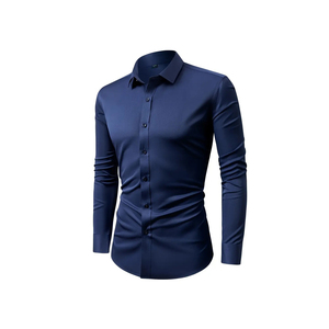 2025 chemise habillée en flanelle teinte en fil pour hommes avec impression de Logo personnalisé motif à carreaux manches longues sur mesure hommes t-shirts - Product Image 4