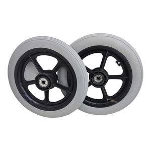 Emco, superventas, sillas de ruedas de PU sólidas, duraderas, rodantes suaves, movilidad mejorada, comodidad, ruedas traseras, neumáticos, accesorios - Product Image 6
