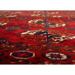 Alfombras de Lana Anudadas a Mano con Patrón Geométrico Kiaan, Rojo y Naranja, Paem-257, para Uso Doméstico - Product Image 3