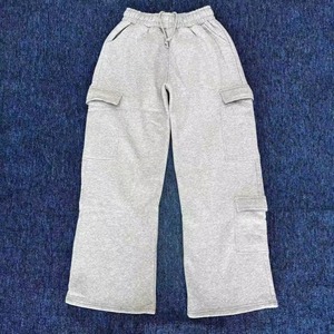 Pantalones Deportivos Casuales de Calle para Mujer, Corte Regular, Cintura Elástica, Encaje Invernal, Frente Plano, Transpirables, de Algodón, Sensación Suave - Product Image 5