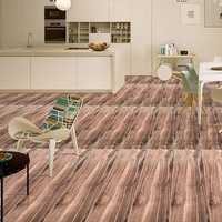 BALBAO 20x120 cm Carreaux de sol intérieurs modernes en porcelaine imitation bois TEAK antidérapants pour chambre à coucher