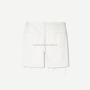 กางเกงยีนส์ขาสั้นสำหรับผู้ชายกางเกงขาสั้นผ้ายีนส์ทรงหลวมระบายอากาศได้ดีโลโก้ตามสั่งสำหรับผู้ชาย - Product Image 5