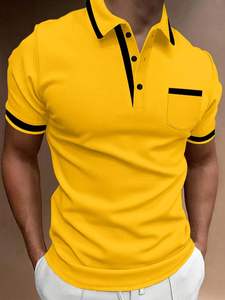 T-shirt décontracté grande taille pour hommes, tissu tricoté en coton respirant de haute qualité, manches courtes imprimé lettres simples et unies - Product Image 4