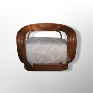 เก้าอี้พักผ่อนทำจากหวายธรรมชาติที่ทนทานเป็นมิตรกับสิ่งแวดล้อมสไตล์นอร์ดิกที่ทันสมัยพร้อมเบาะนั่งนุ่มๆสำหรับใช้ในบ้านและโรงแรม - Product Image 2