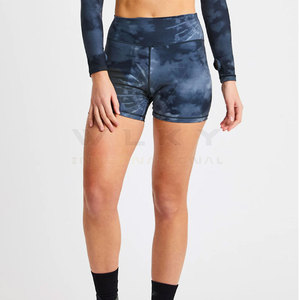 Pantalones cortos de gimnasia de cintura alta para mujer Pantalones cortos de Yoga de algodón transpirable con función de secado rápido Pantalones cortos de fitness de Talla grande-Suministro al por mayor - Product Image 1