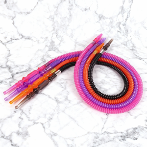 Tuyaux de narguilé rétractables colorés bon marché en plastique pour narguilé, tuyau à chicha, accessoires pour fumer en bar, fête - Product Image 2