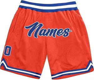 Hot Selling <b>Men's</b> 100% Polyester Embroidered Quick Dry Sports <b>Shorts</b> Mesh Solid Breathable Casual <b>Knee</b> <b>Length</b> Drawstring Closure - Product Image 3