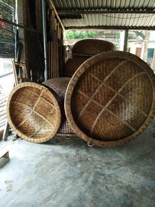 Bote redondo de bambú/coráculo de bambú para remo, bote de bambú para pesca de viaje con paletas de proveedor de Vietnam - Product Image 4