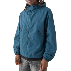 Nueva Chaqueta Cortavientos Impermeable de Poliéster Lisa para Hombre, Estilo Urbano, Invierno 2025, Mejor Oferta, Personalizable, Precio Bajo - Product Image 2