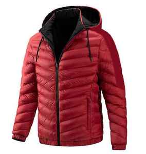 Chaqueta Acolchada de Lona Personalizable para Hombre, Ajustable, Transpirable, Cómoda, Estilo Urbano, Cuello Alto, Nueva Colección - Product Image 5