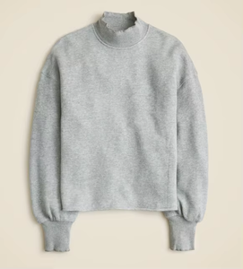 Sudadera larga de poliéster/algodón de rizo francés para mujer, Color liso, cuello simulado, estilo informal de gran tamaño, frente de invierno y otoño - Product Image 2