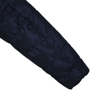 Chaqueta cortavientos impermeable de alta demanda para hombre, chaqueta de burbujas acolchada, tela vaquera con capucha, logotipo personalizado para invierno, venta al por mayor de fábrica - Product Image 3