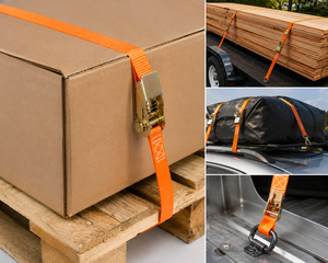 Ratchet Tie Down Strap Polyester 25mm 800kg Wear Resistant Adjustable Length for Truck <b>Cargo</b> Lashing Private Label OEM Supply - Product Image 2