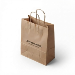 Sac en papier promotionnel personnalisable blanc, imprimé professionnel, découpé avec poignée, pour pharmacie, directement de l'usine au Vietnam - Product Image 1