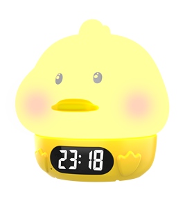 Nouvelle Horloge de Bureau Numérique en Silicone Incassable, Design Canard Mignon et Amusant, Style <span class=keywords><strong>Anime</strong></span> Dessin Animé, avec Alarme, Réveil, Entraîneur de Sommeil, Fonction Touche, Snooze et Calendrier pour Enfants - Product Image 1