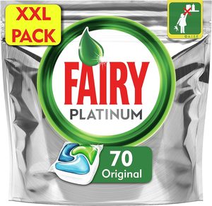 Pastillas para Lavavajillas Fairy Platinum Original, 70 Unidades - Product Image 1