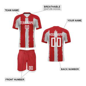 Vente en gros uniformes américains ensemble de maillots de football à sublimation personnalisé kit de football pour hommes vêtements de sport d'entraînement OEM vêtements d'équipe pour club - Product Image 2