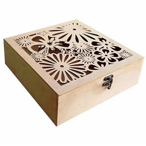 Brown Square Mdf Wooden Box Gifts & Crafts Wooden Boxes Wall <b>Signs</b> - Product Image 1
