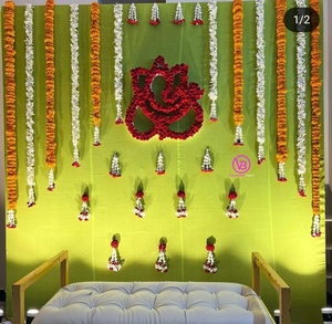 Toile de fond de fête expédition express attrape-rêves indiens décor Mehndi toile de fond de fête décoration Haldi décoration de la maison toile de fond déco - Product Image 1