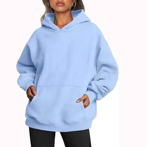 Breathable High Quality Street Wear 360g Regular Hoodies for Women Loose 100% Cotton Pullover Long Sleeve Women's Hoodies 2025 - Product Image 3