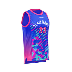 Keepdri Marque Nouvelle Arrivée Respirant Personnalisé Conception Basketball Maillot Uniforme Sans Couture Impression Technique OEM Active Tops - Product Image 1