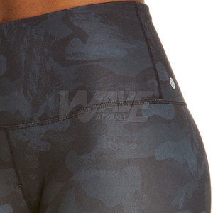 <b>Women's</b> High Quality Yoga <b>Legging</b> Unique Custom Design Mid Waist Solid <b>Pattern</b> Pants with Elastic Waist Closure in Stock! - Product Image 5