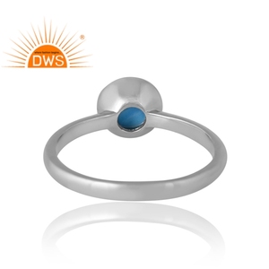 Increíble diseño, anillo de piedras preciosas de turquesa Natural Chapado en paladio de Plata de Ley 925, joyería personalizada para mujer, regalo para ella - Product Image 2
