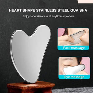 Cobre Natural puro Metal Guasha Facial Shaping SPA Tablero de raspado Logotipo personalizado Latón Cara Cuidado DE LA PIEL Kansa Gua Sha Herramienta de masaje - Product Image 5