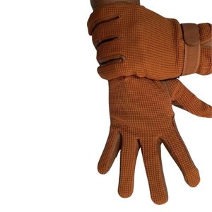 Gants d'équitation confortables et légers marron Gant d'équitation durable et flexible en cuir d'extérieur d'hiver - Product Image 2