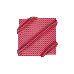 Pink Cotton Logo Pattern <b>Square</b> <b>Scarf</b> - Product Image 1