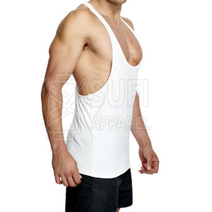 Fitness Clothing Pakistan Made Knitted Casual 100% Cotton O-Neck <b>Stringer</b> Tank Top Plus Size Summer Wear Men Breathable Quick - Product Image 4