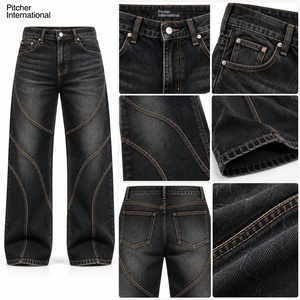 Wholesale <b>mens</b> baggy <b>jeans</b> Custom <b>mens</b> baggy denim <b>jeans</b> Heavyweight Cotton Private Label Streetwear - Product Image 6