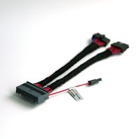 Conjunto de cables de Alimentación y datos SATA personalizado de primera calidad Arnés de cableado de plano posterior HDD SSD confiable para servidores y almacenamiento industrial