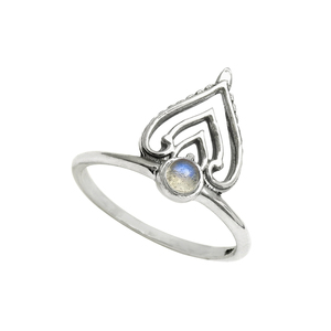 Elegant Design 925 Sterling Silver Hand Crafted <b>Ring</b> with Natural <b>Labradorite</b> Gemstone Unique Design Wedding <b>Rings</b> Fine Jewelry - Product Image 1